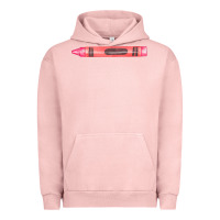 Pigment Salmon pink crayon fa element Urban Hoodie - FaDigitalArtStudio