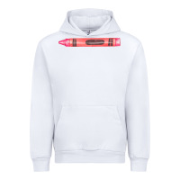 White pink crayon fa element Urban Hoodie - FaDigitalArtStudio