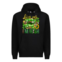 Black Kiss me im irish st.patricks day lips st.patricks Premium Hoodie - Neo Western