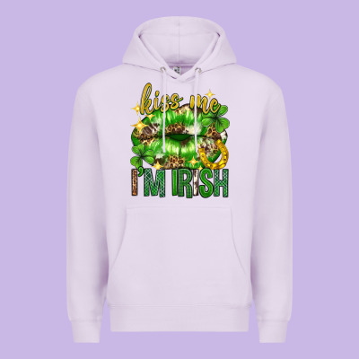 Kiss Me Im Irish St.patricks Day Lips St.patricks Premium Hoodie Designed By Neo Western