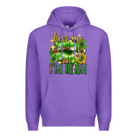 Purple Kiss me im irish st.patricks day lips st.patricks Premium Hoodie - Neo Western