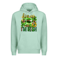 Seafoam Kiss me im irish st.patricks day lips st.patricks Premium Hoodie - Neo Western