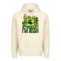Tofu Kiss me im irish st.patricks day lips st.patricks Premium Hoodie - Neo Western
