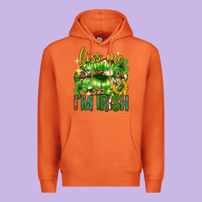 Kiss Me Im Irish St.patricks Day Lips St.patricks Premium Hoodie Designed By Neo Western