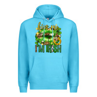Ocean Blue Kiss me im irish st.patricks day lips st.patricks Premium Hoodie - Neo Western