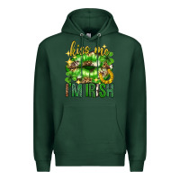 Sports Green Kiss me im irish st.patricks day lips st.patricks Premium Hoodie - Neo Western