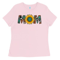 Bubblegum Pink sunflower mom Ladies Tee - Artiststas