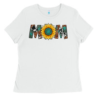 White sunflower mom Ladies Tee - Artiststas