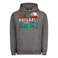 Pigment Tornado eat sleep baseball repeat Urban Hoodie - HRA Design Shop