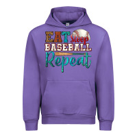 Tulip eat sleep baseball repeat Urban Hoodie - HRA Design Shop