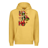 Antique Gold ho ho ho afro gnomes Premium Hoodie - FaDigitalArtStudio