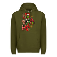 Army Green ho ho ho afro gnomes Premium Hoodie - FaDigitalArtStudio