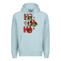 Blue Mist ho ho ho afro gnomes Premium Hoodie - FaDigitalArtStudio