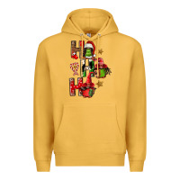 Mustard ho ho ho afro gnomes Premium Hoodie - FaDigitalArtStudio