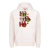 Pale Pink ho ho ho afro gnomes Premium Hoodie - FaDigitalArtStudio