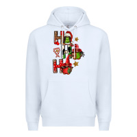 White ho ho ho afro gnomes Premium Hoodie - FaDigitalArtStudio