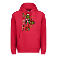 Cardinal ho ho ho afro gnomes Premium Hoodie - FaDigitalArtStudio