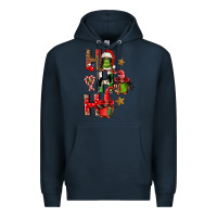 Navy ho ho ho afro gnomes Premium Hoodie - FaDigitalArtStudio