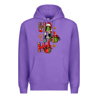 Purple ho ho ho afro gnomes Premium Hoodie - FaDigitalArtStudio