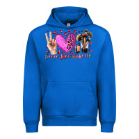 Cobalt peace love makeup Urban Hoodie - RacoonDesign