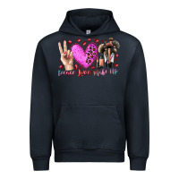 Navy peace love makeup Urban Hoodie - RacoonDesign