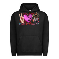 Pigment Black peace love makeup Urban Hoodie - RacoonDesign