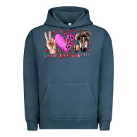 Pigment Midnight Navy peace love makeup Urban Hoodie - RacoonDesign