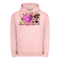 Pigment Salmon peace love makeup Urban Hoodie - RacoonDesign