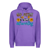 Purple go away i am introvering Premium Hoodie - HRA Design Shop