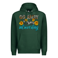 Sports Green go away i am introvering Premium Hoodie - HRA Design Shop