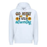 White go away i am introvering Premium Hoodie - HRA Design Shop