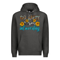 Charcoal Heather go away i am introvering Premium Hoodie - HRA Design Shop