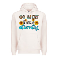 Pale Pink go away i am introvering Premium Hoodie - HRA Design Shop