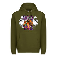 Army Green Boo yall Premium Hoodie - CowhideDigitalArt