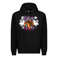 Black Boo yall Premium Hoodie - CowhideDigitalArt