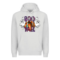 Dove Grey Boo yall Premium Hoodie - CowhideDigitalArt