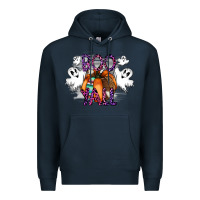 Navy Boo yall Premium Hoodie - CowhideDigitalArt