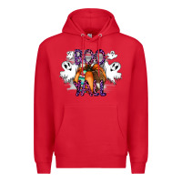 Red Boo yall Premium Hoodie - CowhideDigitalArt