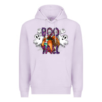 Lilac Boo yall Premium Hoodie - CowhideDigitalArt