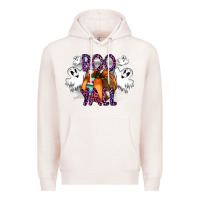 Pale Pink Boo yall Premium Hoodie - CowhideDigitalArt