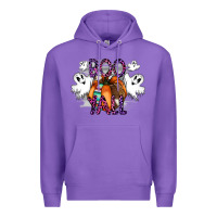 Purple Boo yall Premium Hoodie - CowhideDigitalArt