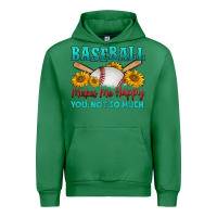 Emerald baseball makes me happy you, not so much Urban Hoodie - HRA Design Shop
