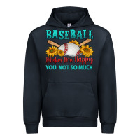 Navy baseball makes me happy you, not so much Urban Hoodie - HRA Design Shop