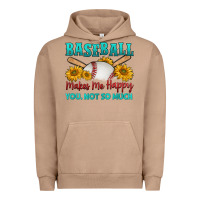 Pigment Burro baseball makes me happy you, not so much Urban Hoodie - HRA Design Shop
