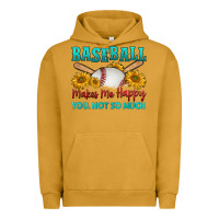 Pigment Peanut Butter baseball makes me happy you, not so much Urban Hoodie - HRA Design Shop