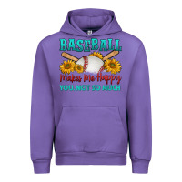 Tulip baseball makes me happy you, not so much Urban Hoodie - HRA Design Shop