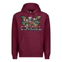 Burgundy cowgirl2 2 Premium Hoodie - SublimationCraftShop