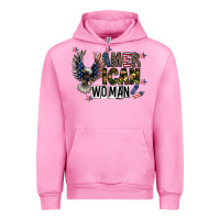 Fuchsia Pink american woman Urban Hoodie - CowhideDigitalArt