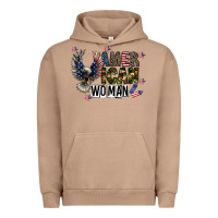 Pigment Burro american woman Urban Hoodie - CowhideDigitalArt