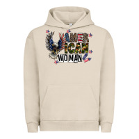 Pigment French Oak american woman Urban Hoodie - CowhideDigitalArt